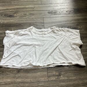 ALTAR’D STATE Distressed Boxy White Top